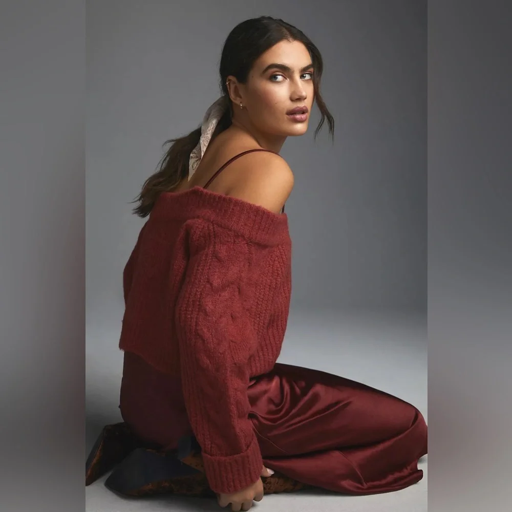 Anthropologie Mare Mare Layered Sweater & Slip Midi Dress - Picture 4 of 15
